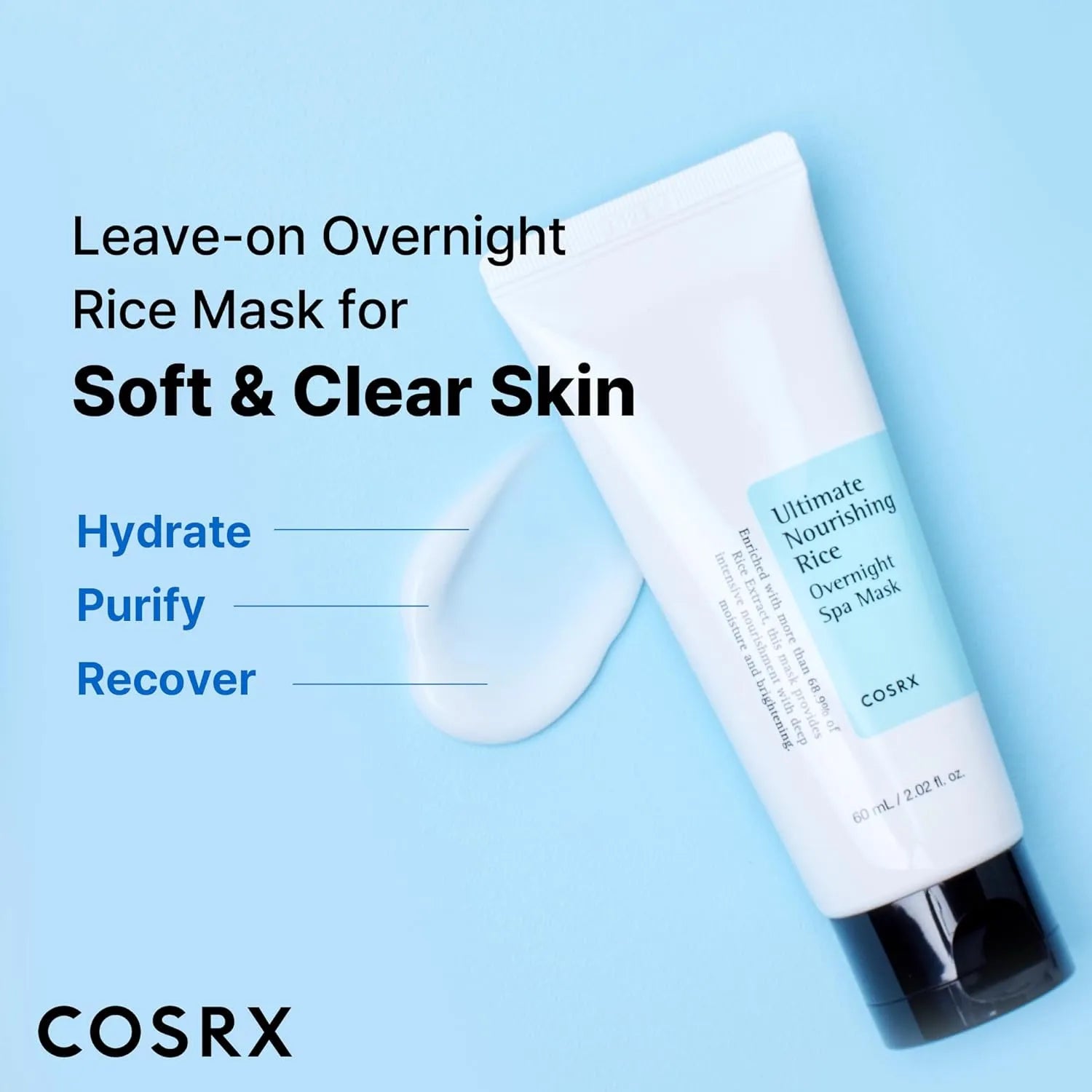 Cosrx - Ultimate Nourishing Rice Overnight Spa Mask 600ml