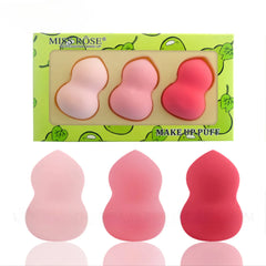 Miss Rose Versatile Beauty Puff – Pack of 3