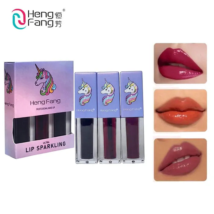 Heng Fang Ultra Lip Sparkling Tints – Unicorn Edition 3 pcs Lip Tint