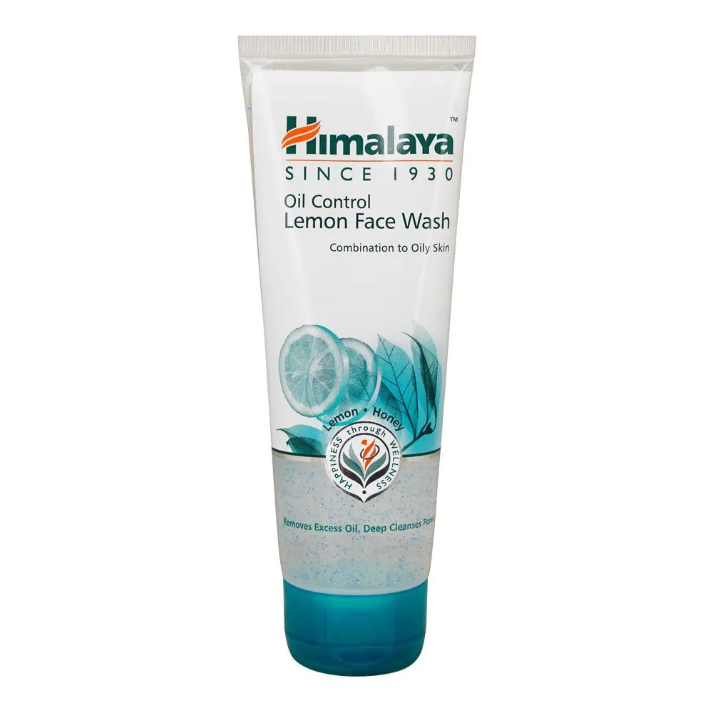Himalaya Oil Control Lemon Face Wash, For Combination To Oily Skin Type, Removes Excess Oil