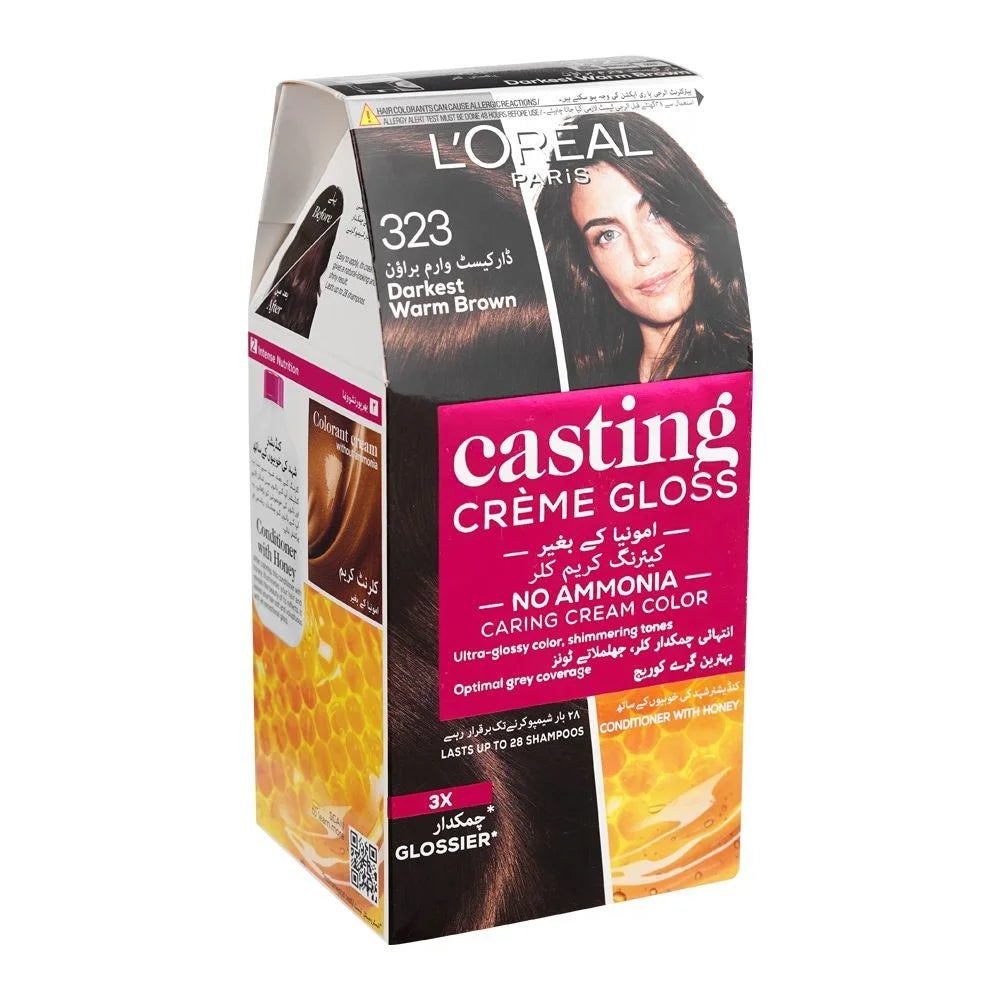 L'Oreal Paris Casting Hair Color - 323 Darkest Warm Brown