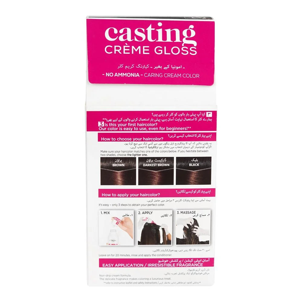 L'Oreal Paris Casting Hair Color - 323 Darkest Warm Brown