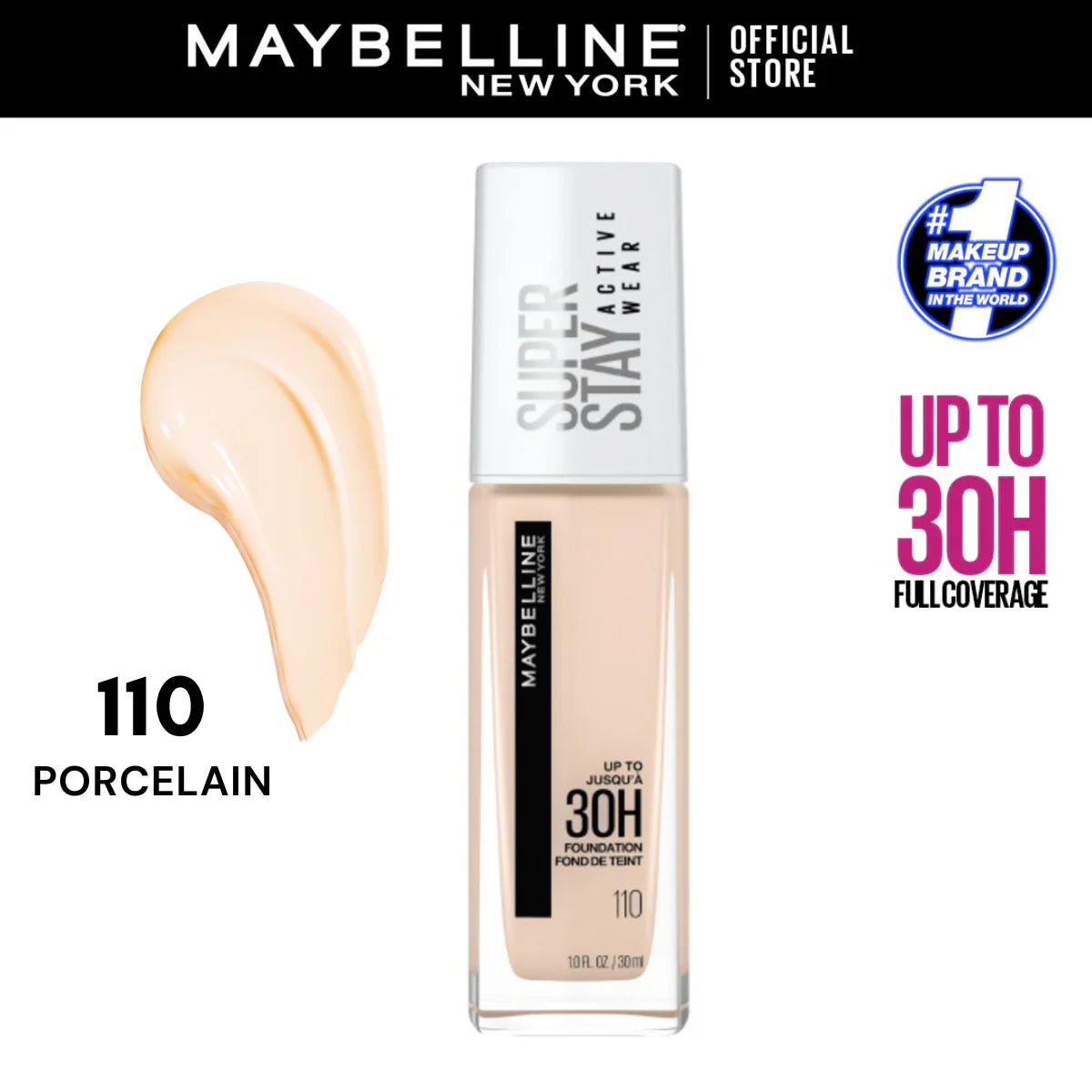 Maybelline Superstay 30 Hour Active Wear Full Coverage Foundation