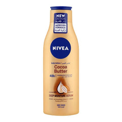 Nivea Cocoa Butter Dry Skin Body Lotion, With Deep Moisture Serum