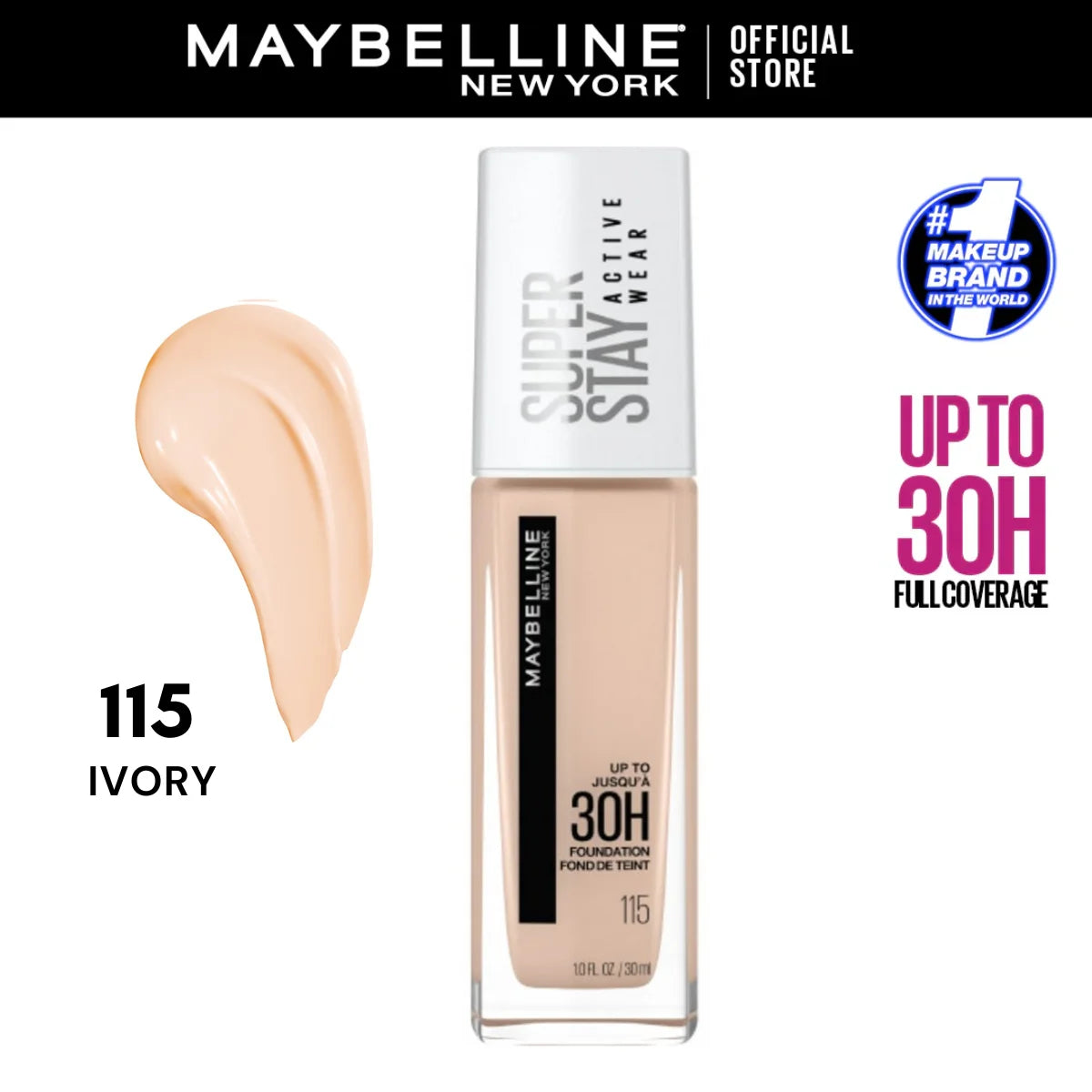 Maybelline Superstay 30 Hour Active Wear Full Coverage Foundation