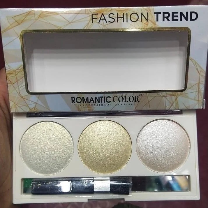 3 in 1 Fashion Trend-Blusher and Highlighter Makeup Kit