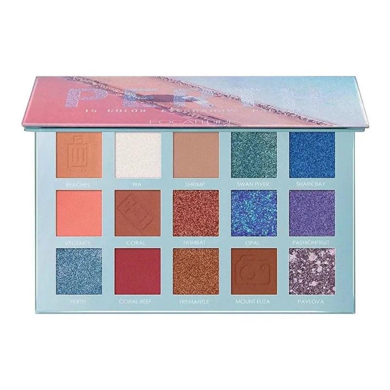 15 Colors Perth Focallure Travel Eyeshadow Palette