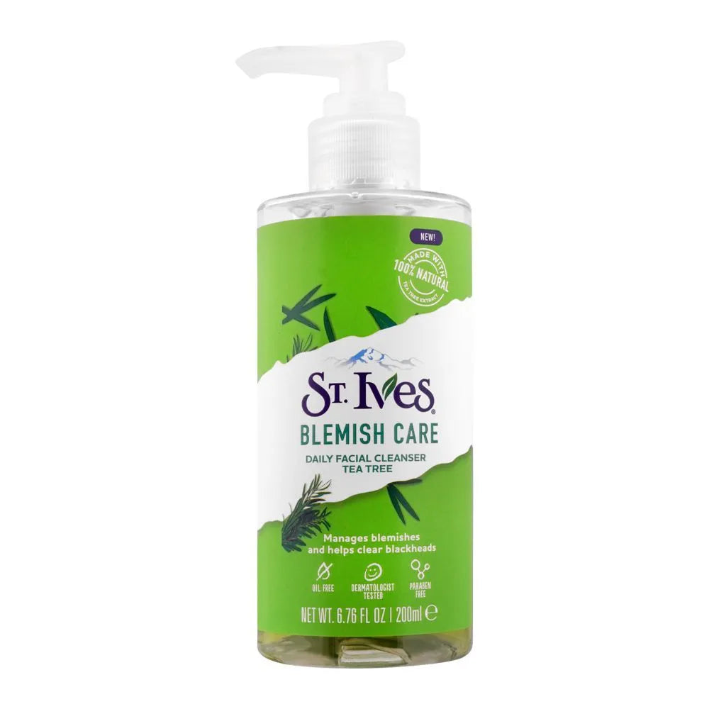 ST.ives Blemish Tea Tree Facial Cleanser Wash 200ml Original