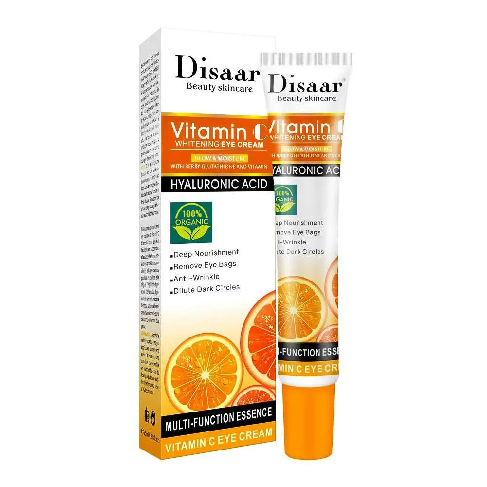 Disaar Vitamin C Whitening Eye Cream with Hyaluronic Acid - 25ml