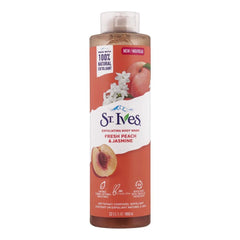 St. Ives Fresh Peach & Jasmine Exfoliating Body Wash, 650ml
