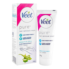 Veet Pure Aloe Vera Extract Sensitive Skin Hair Removal Cream - Full Arms
