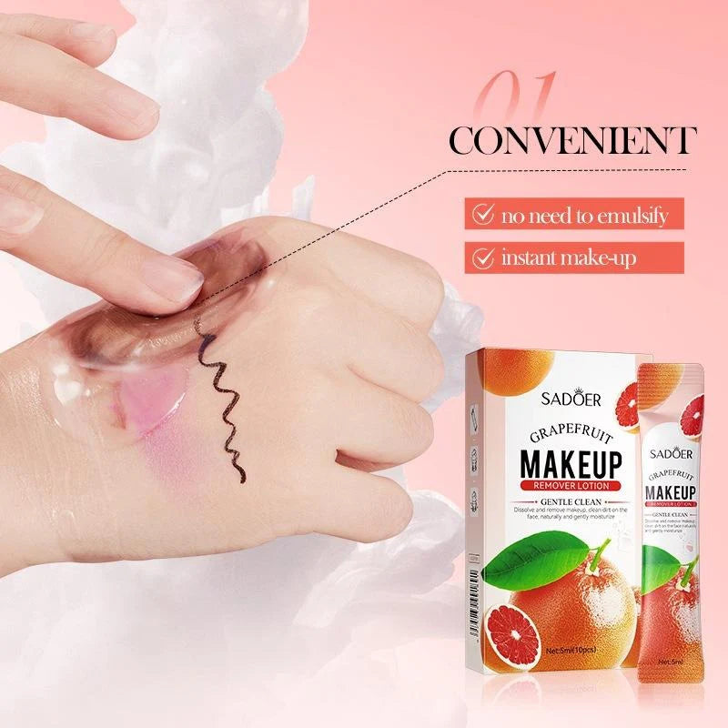 Sadoer Grapefruit Makeup Remover Lotion - 5ml - 10Pcs