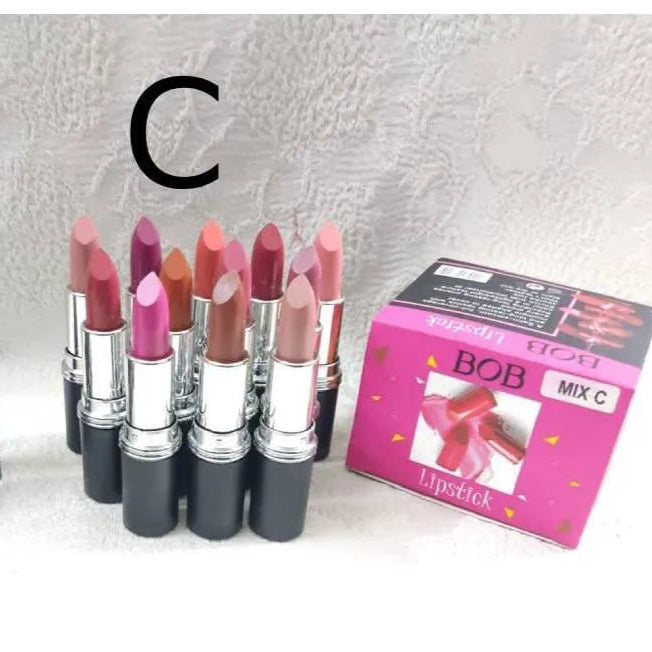 12 Pcs Bob Lipsticks Set