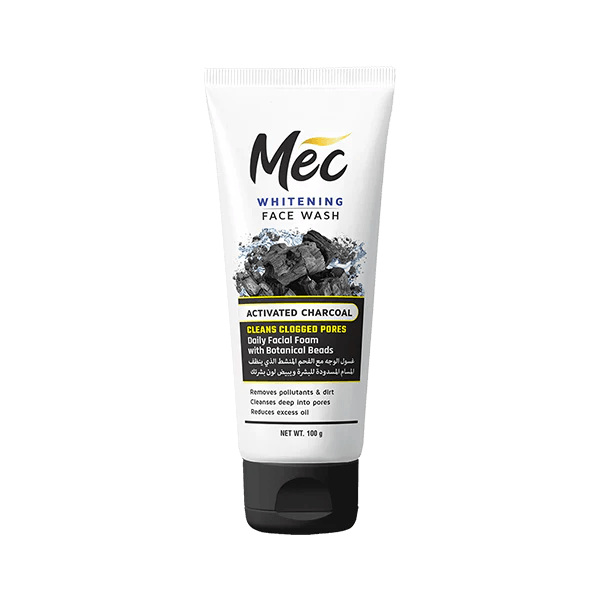 Mec Whitening Activated Charcoal Face Wash 100ML