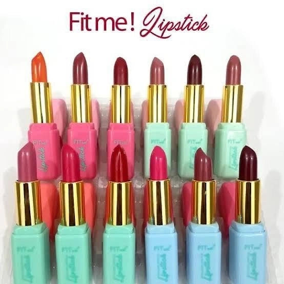 12Pcs Fitme Lipstick Color Fashion