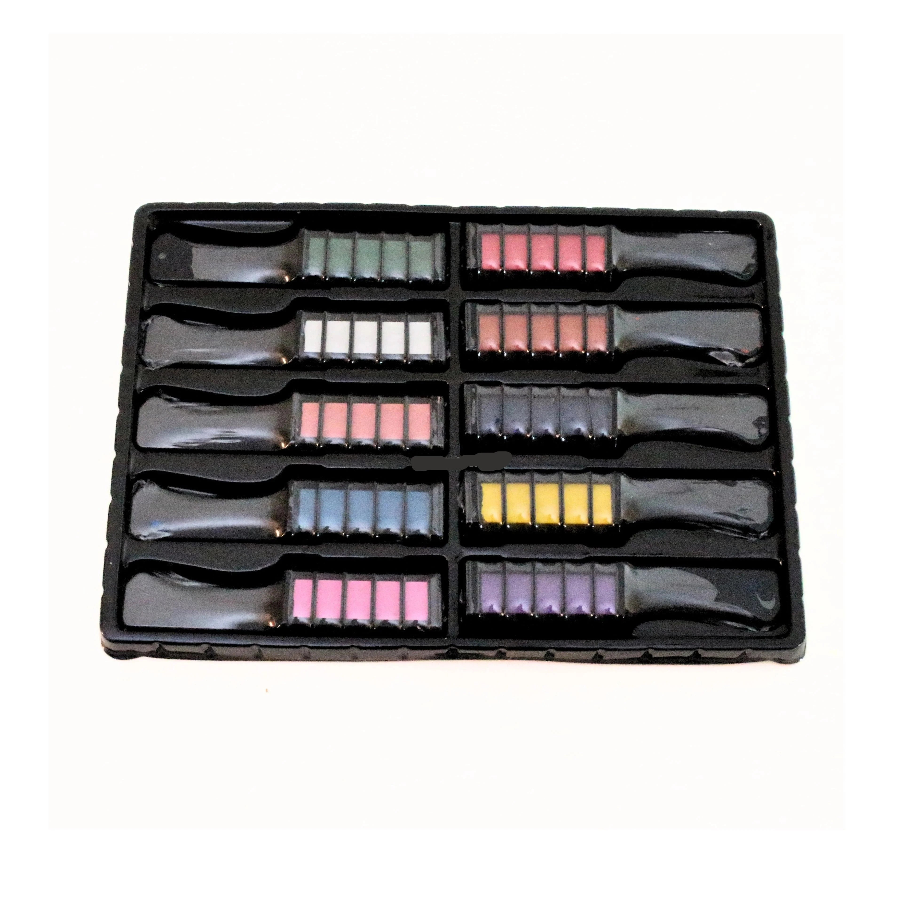 10 Pcs of Colorful Hair Dye Comb Set - Hair Chalks