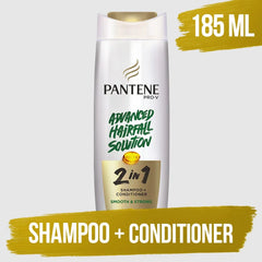 Pantene 2 in 1 Smooth & Strong Shampoo+Conditioner 185ml