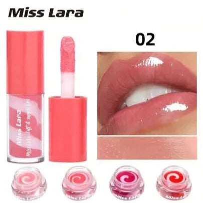 Miss Lara Lip Gloss and Lip Balm 2pcs Set