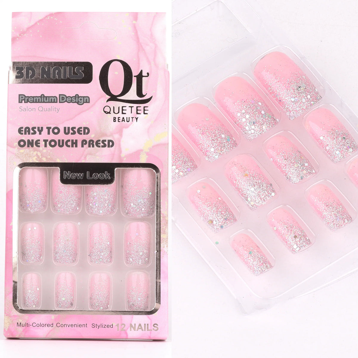 Quetee Beauty 3D Nails Premium Design Eighteen