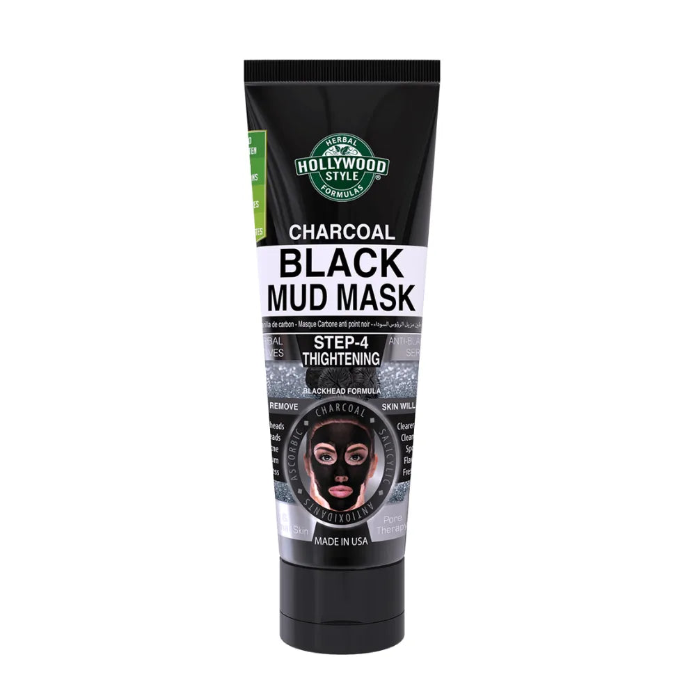 Hollywood Style Charcoal Black Mud Mask – 100ml