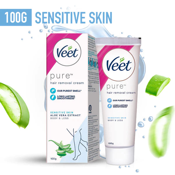 Veet Pure Hair Removal Cream for Sensitive Skin - Body & Legs