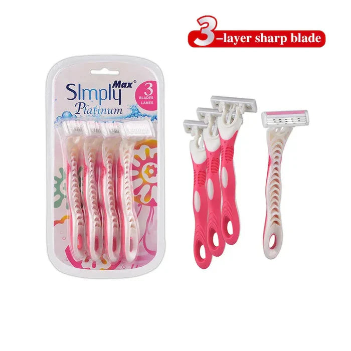 Max Simply Platinum 4pcs Women Shaving Razor