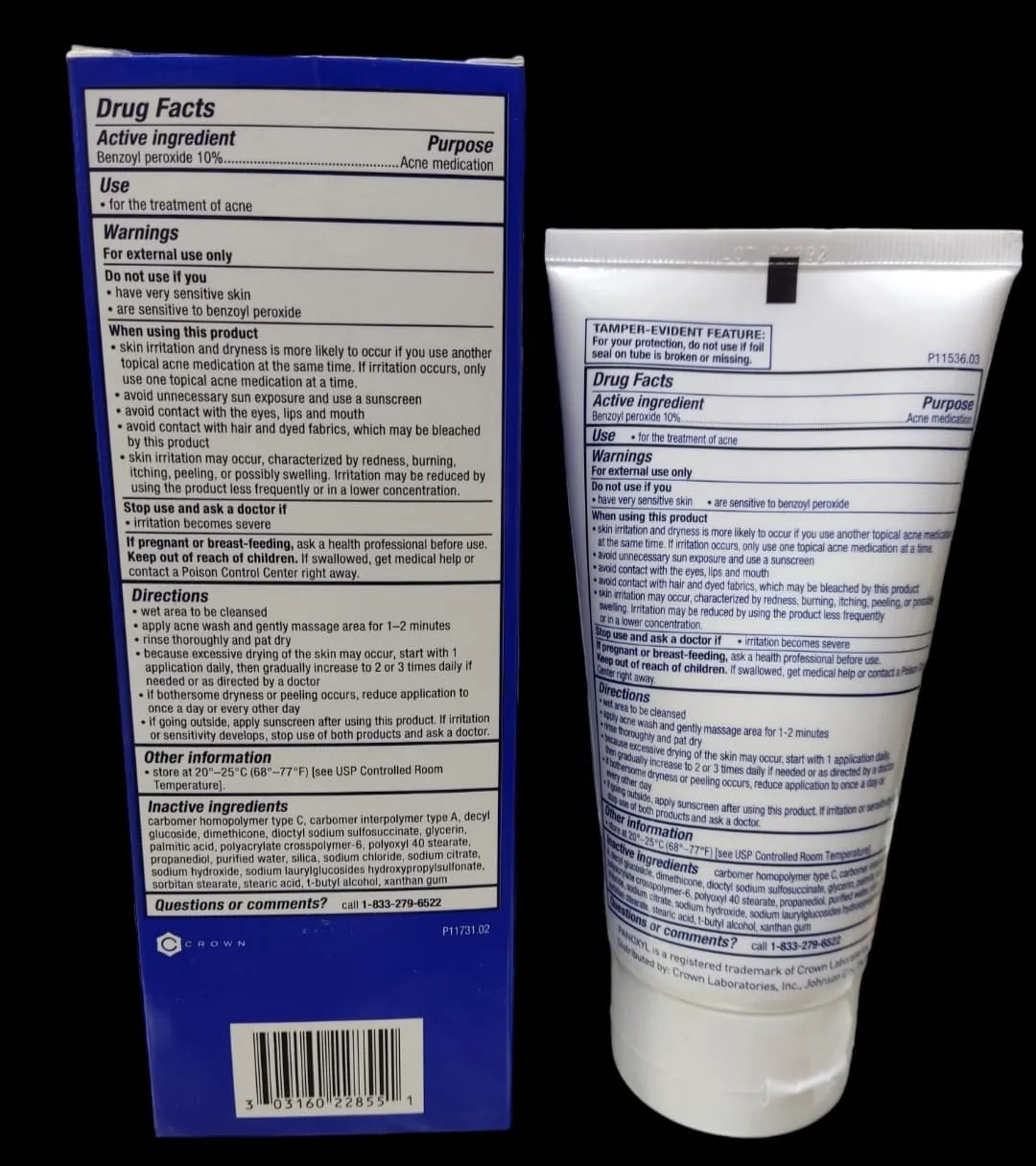 PanOxyl Benozyl Peroxide Facewash For Acne And Pimples