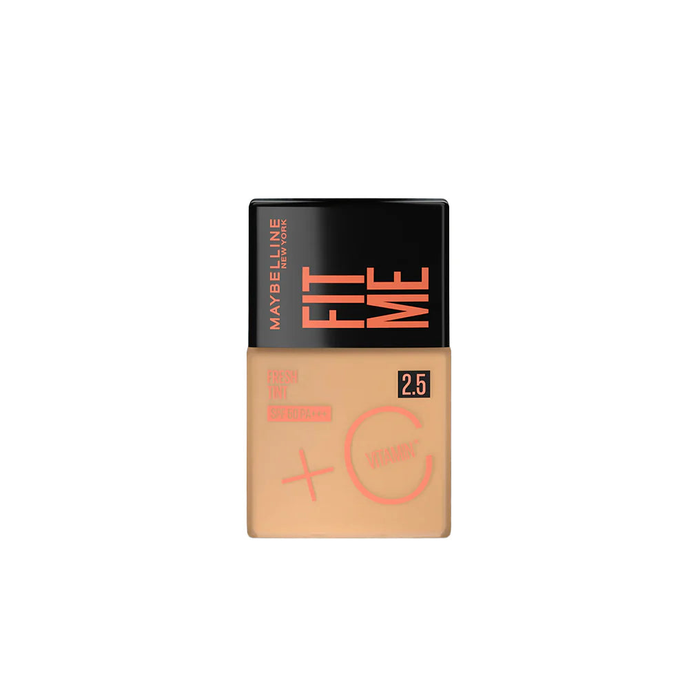 Original Maybelline - Fit Me Fresh Tint Spf 50 + Vitamin C Foundation