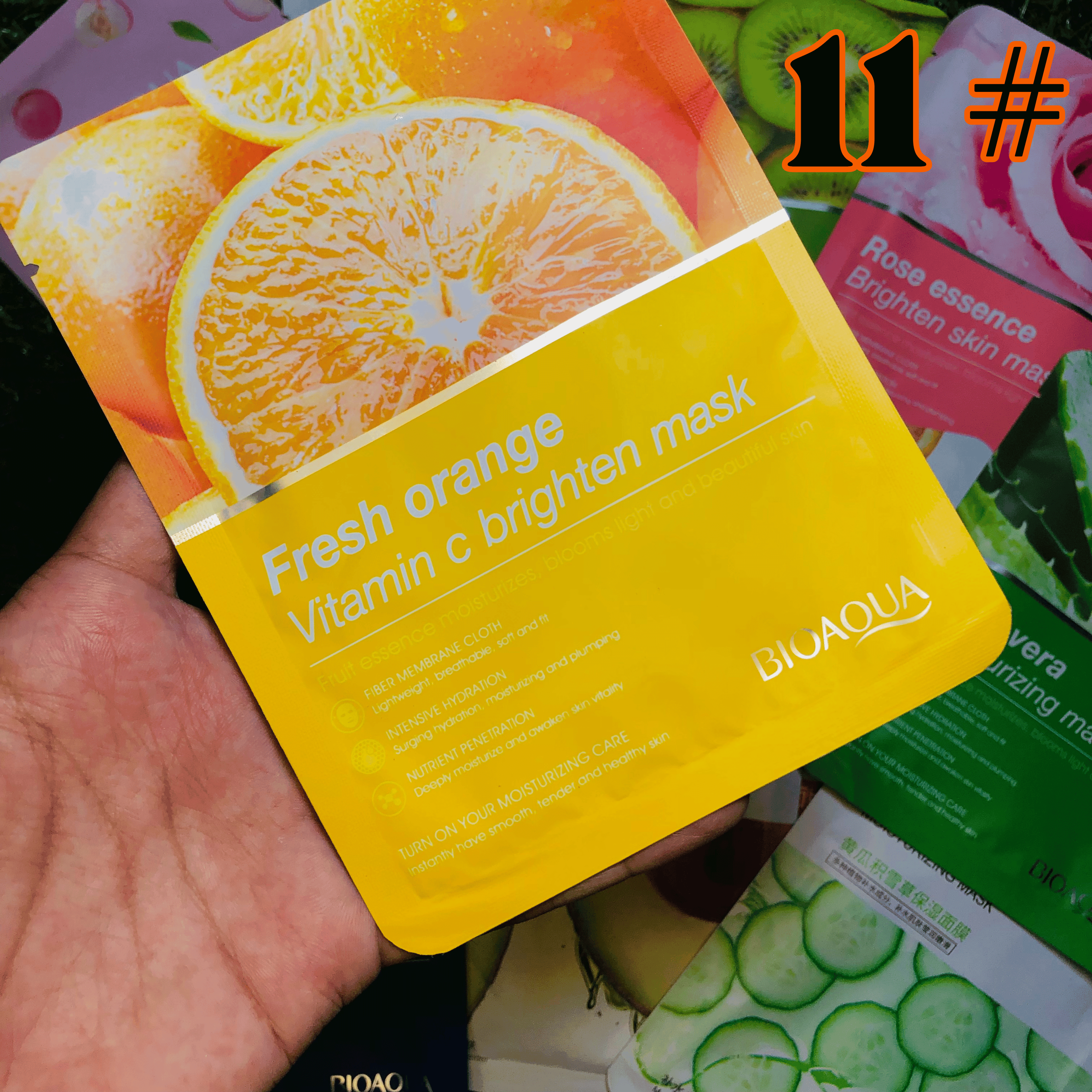 11 PACK 🔥 Moisturizing Face Sheet Mask (Imported)