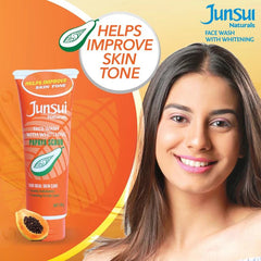 Junsui Face Wash with Whitening Papaya Scrub