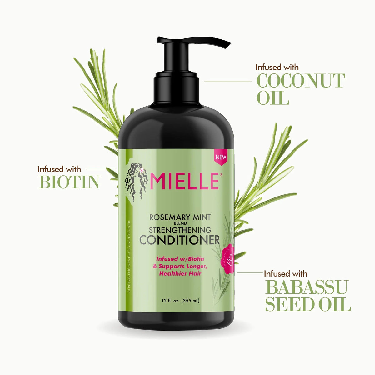 Mielle Rosemary Mint Blend Strengthening Conditioner, 355ml