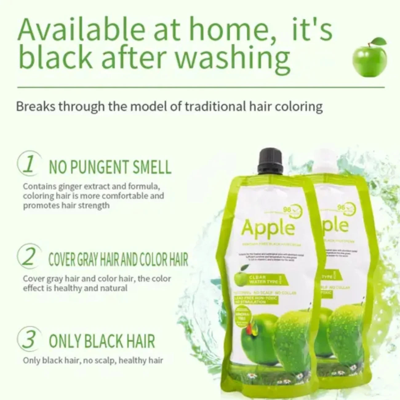 Original Apple Black Hair Color (500ml + 500ml)