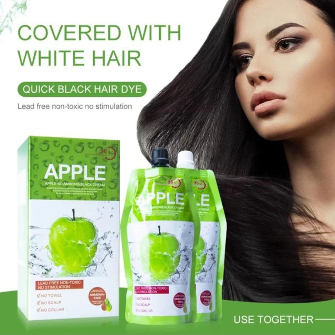 Original Apple Black Hair Color (500ml + 500ml)