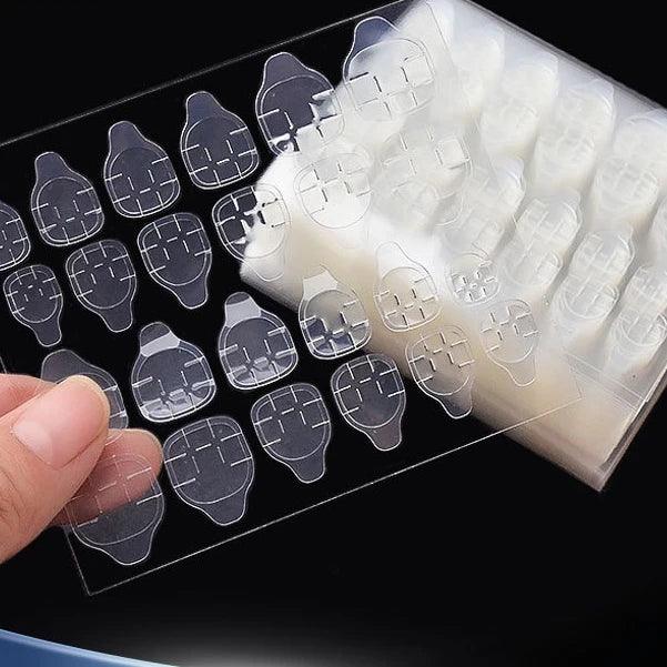 240pcs Nail Glue Sheets Nail Art Glue Adhesive Tape, Double Sided Nail Stickers Pack Of 10 Sheets