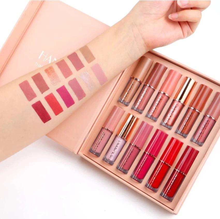 12 Colors HANDAIYAN Matte Liquid Lipstick Set