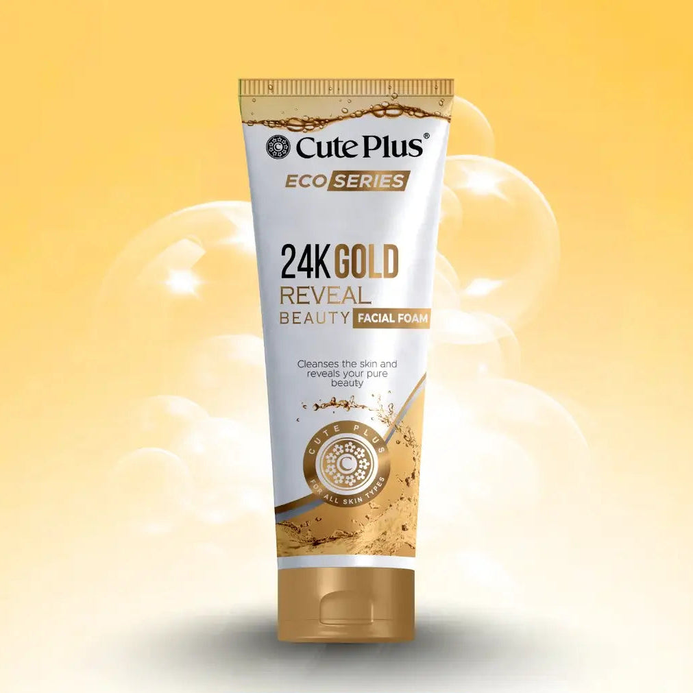 Cute Plus Eco Series 24K Gold Facial Foam - 100ml