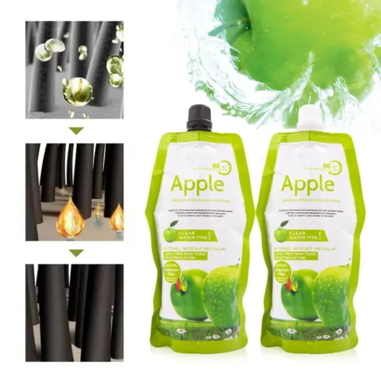 Original Apple Black Hair Color (500ml + 500ml)