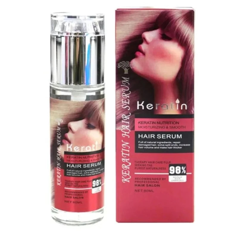 Keratin Moisturizing & Smooth Hair Serum 98% 80ml