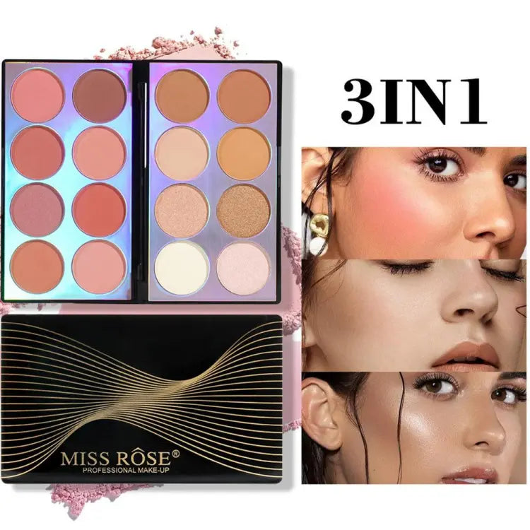16 Color Miss Rose Double Sided Laser Face Kit