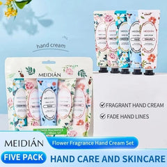 Meidian Flower Fragrance Hand Cream Set (Pack of 5)