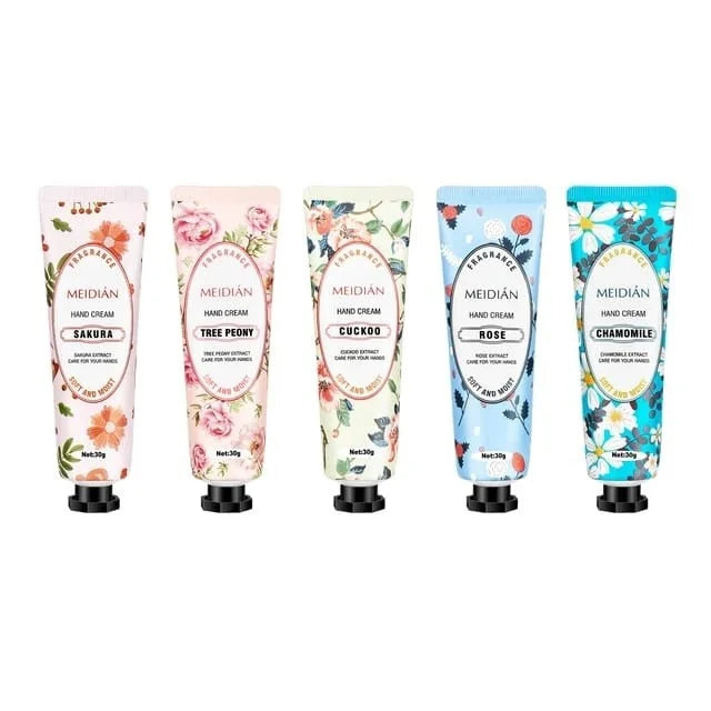 Meidian Flower Fragrance Hand Cream Set (Pack of 5)