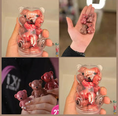 Mocallure Bear Mini Lip Gloss Jar - 12Pcs