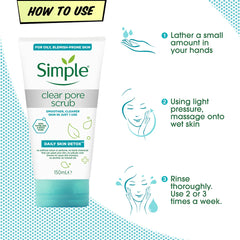 Simple Daily Skin Detox Pore Polishing Face Scrub