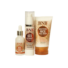 BNB Rice Glow Day care Essentials (Rice Extract Facewash 120ml + Rice Extract Cream 50ml + Rice Extract Serum 30ml)