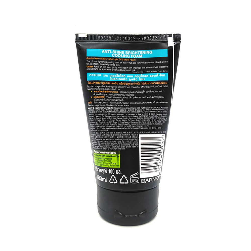 Garnier Men Oil Control Anti-Blackheads Brightening Icy Scrub 97% 100ml