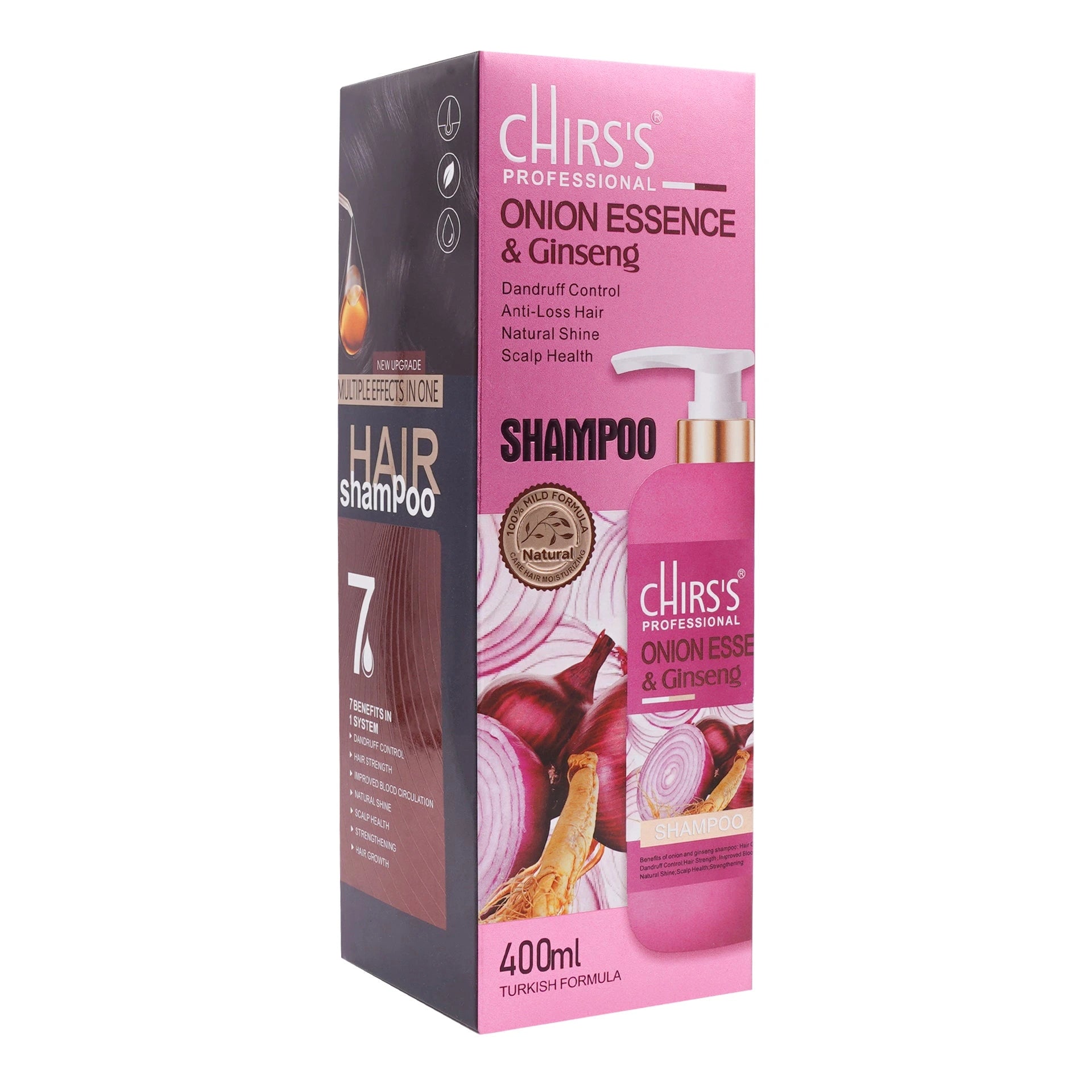 Chris's Professional Onion Essence Ginseng Shampoo 400ml