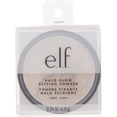 E.L.F Halo Glow Setting Powder, Silky, Weightless, Blurring, Smooths, Minimizes Pores and Fine Lines, Creates Soft Focus Effect, Light, Semi-Matte Finish