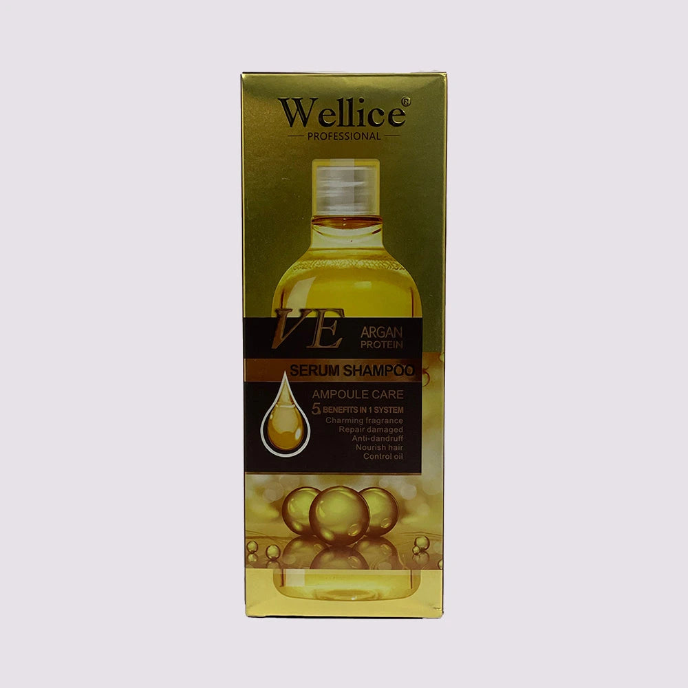 Wellice Professional VE Argan Protein Ampoule Care Serum Shampoo, 500ml