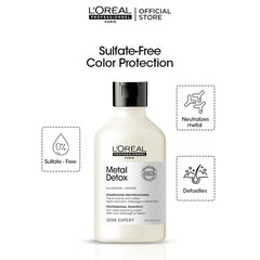 L'Oreal Professionnel Serie Expert Metal Detox Shampoo 300 ML – Sulphate-Free