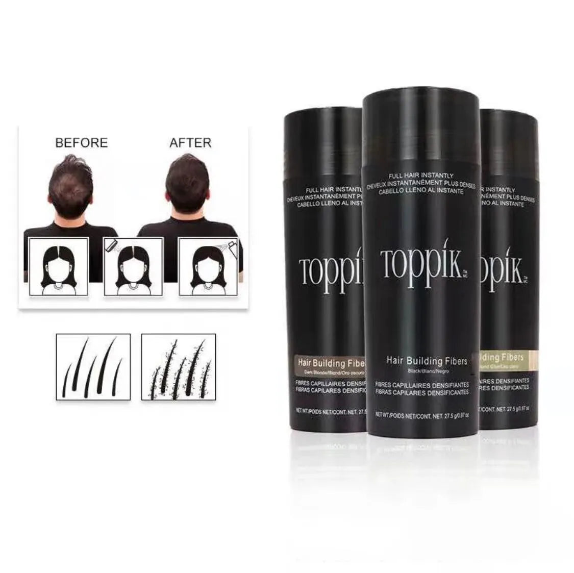 Toppik Hair Buliding Fiber 27g Each